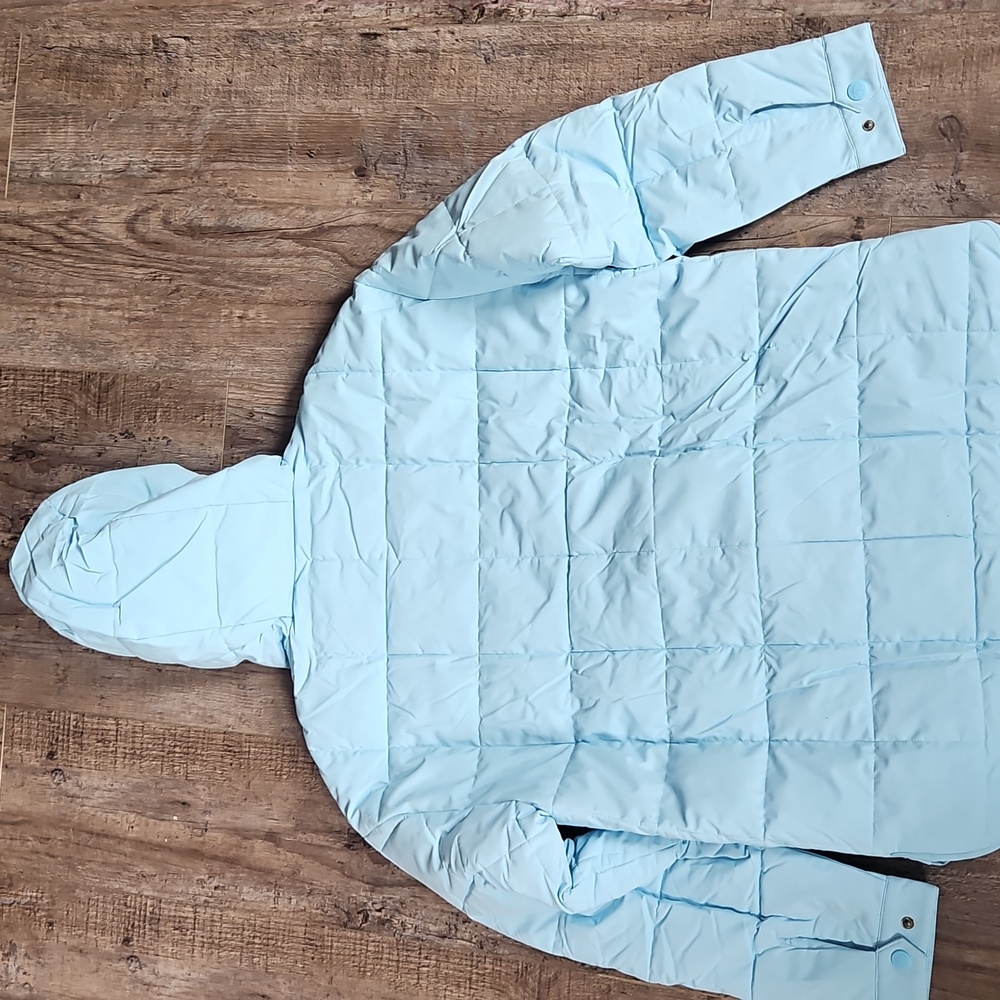 Women's Light Blue Puffer Jacket - Picture 2 of 2